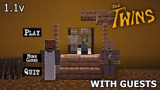 THE TWINS WITH GUESTS MINECRAFT GAMEPLAY (granny\&grandpa)