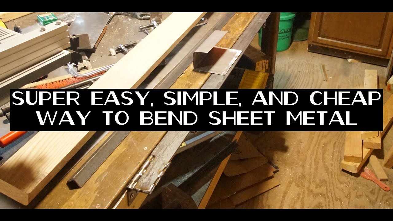 Simple Yet Brilliant Diy Sheet Metal Bending Brake Tool With Radius Bends Youtube