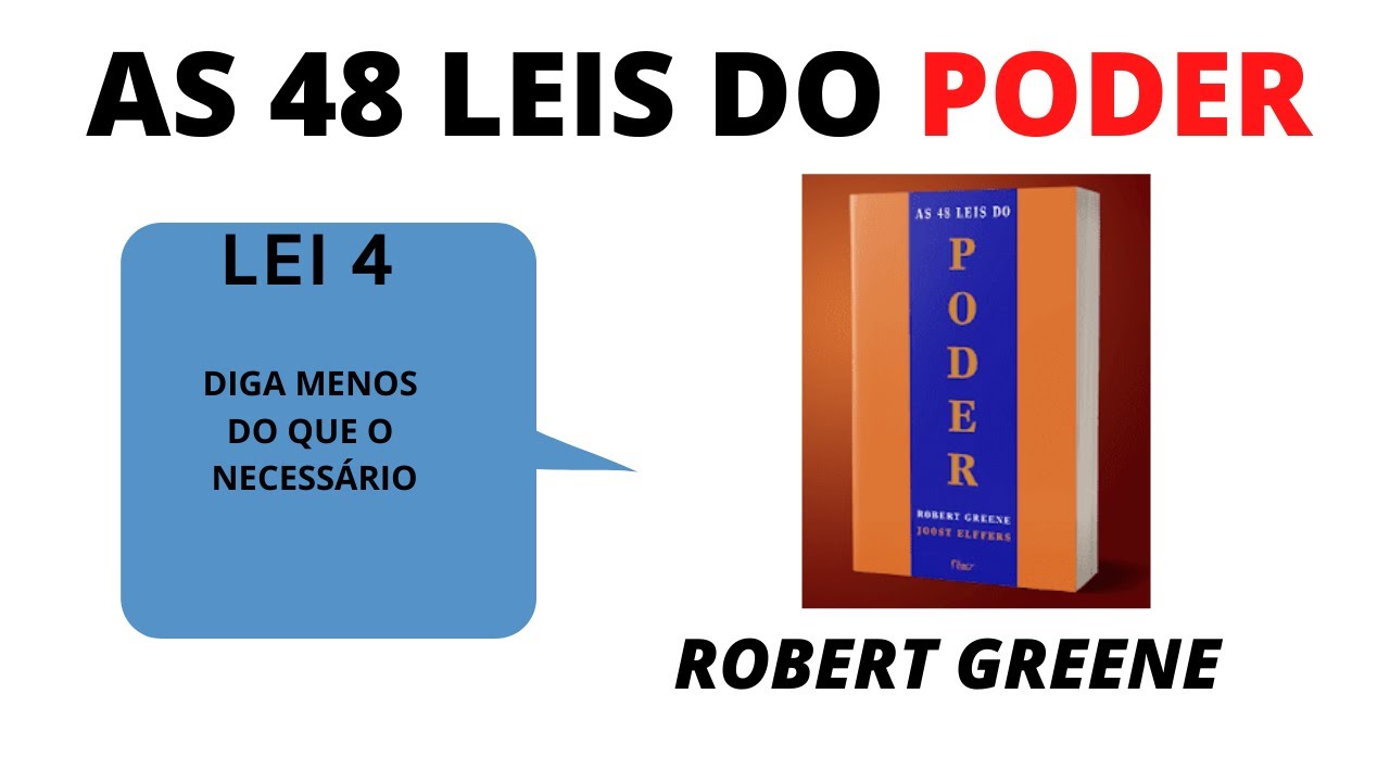 AS 48 LEIS DO PODER 4ª LEI DIGA MENOS QUE O NECESSÁRIO YouTube AS 48 LEIS DO PODER 4ª LEI DIGA MENOS QUE O NECESSÁRIO YouTube