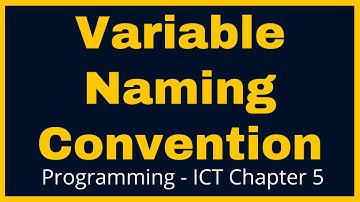 Variable Naming Convention । Programming । ICT Chapter 5। Online Pathshala