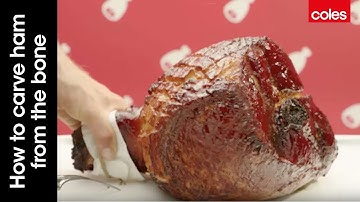 How to carve ham from the bone
