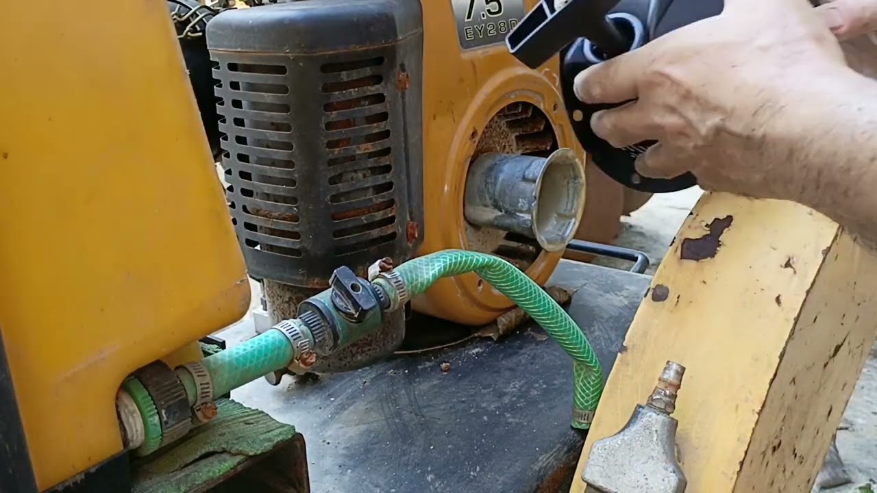 How to replace blade and pull start of concrete cutter 