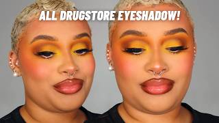 WARM YELLOW EYESHADOW TUTORIAL | ALL DRUGSTORE!