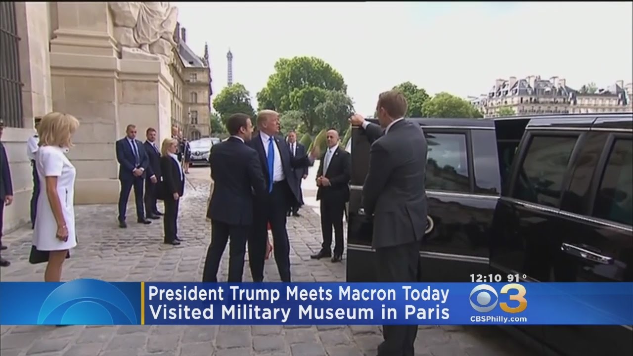 Trump arrives in Paris on second Europe trip in a week