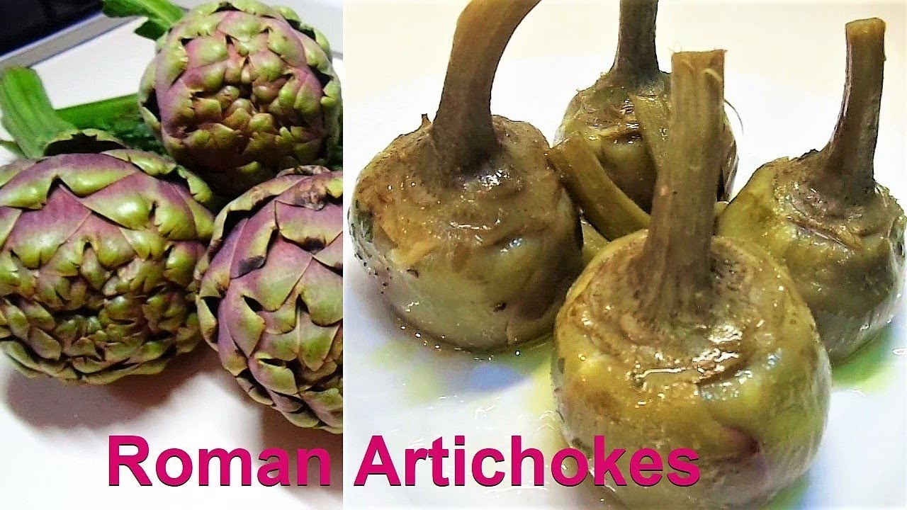 Artichokes Roman Artichoke Recipe How To Cook Italian Artichokes Youtube