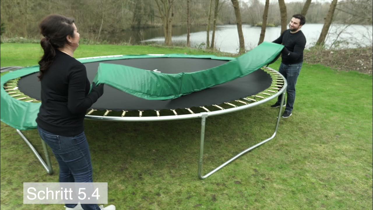 Wellactive Gartentrampolin Advanced 305 – Aufbauvideo - YouTube