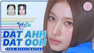 TWICE - DAT AHH DAT OOH (SANA, JIHYO, DAHYUN, CHAEYOUNG, TZUYU) (Line Distribution)