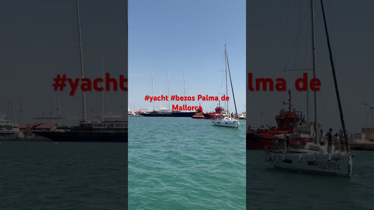  Yachtlife Amazon Jeff Bezos Ultra Sailing Yacht Koru Disturbs Peace In Palma De Mallorca