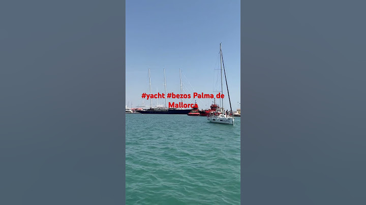 #yachtlife #amazon #Jeff #Bezos ultra #sailing #yacht #Koru disturbs peace in #Palma de #Mallorca.