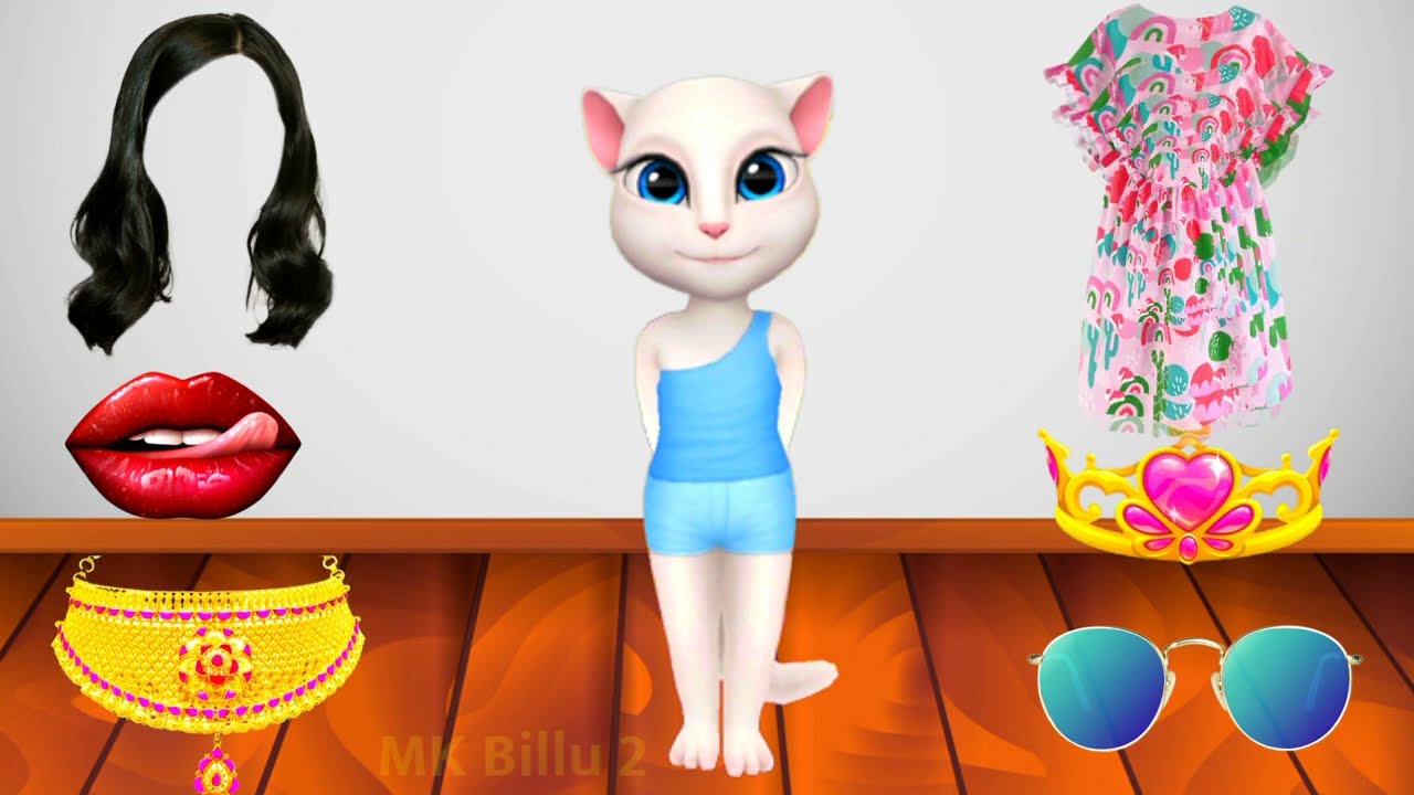 billu dress , lipstick , makeup , talking tom dulhan and makeup funny video