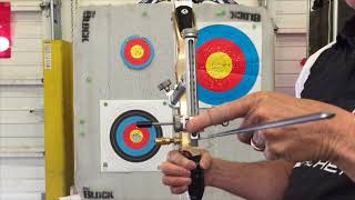 Olympic recurve sight alignment