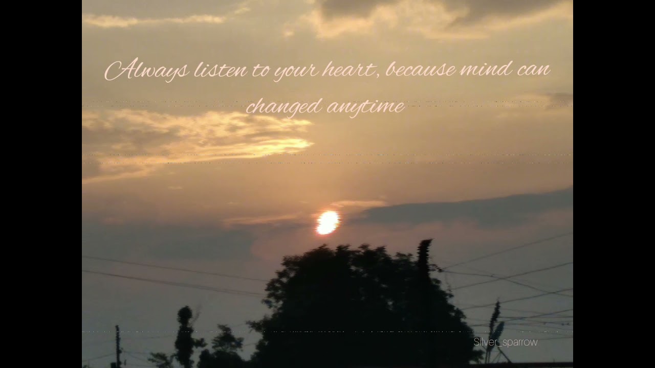 always listen to your heart💓💓❤