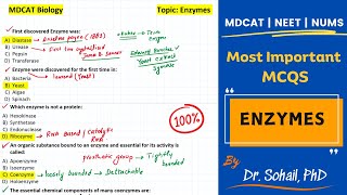 Most Important MCQS on enzymes