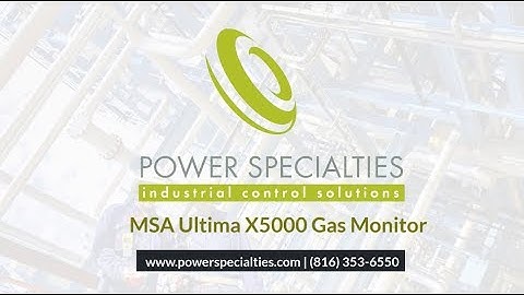The MSA Ultima X5000 Gas Monitor