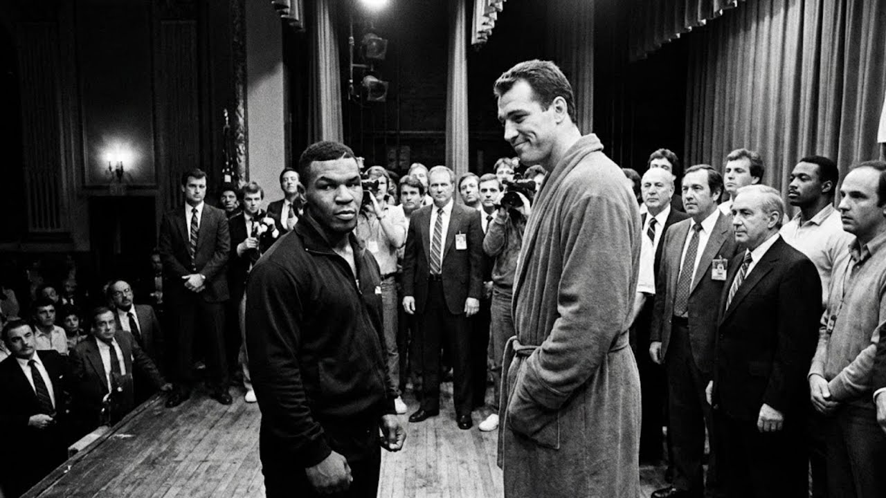 Gigant śmiał się z wzrostu Mike’a Tysona na ważeniu — 6 sekund później publiczność zamarła.