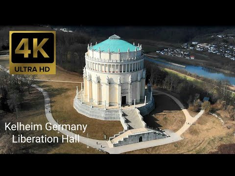 Kelheim Germany liberation Hall Drone 4K UHD  | Deutschland Kelheim befreiungshalle - 4k Drohne