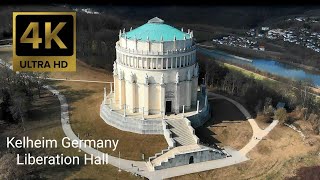 Kelheim Germany liberation Hall Drone 4K UHD  | Deutschland Kelheim befreiungshalle - 4k Drohne