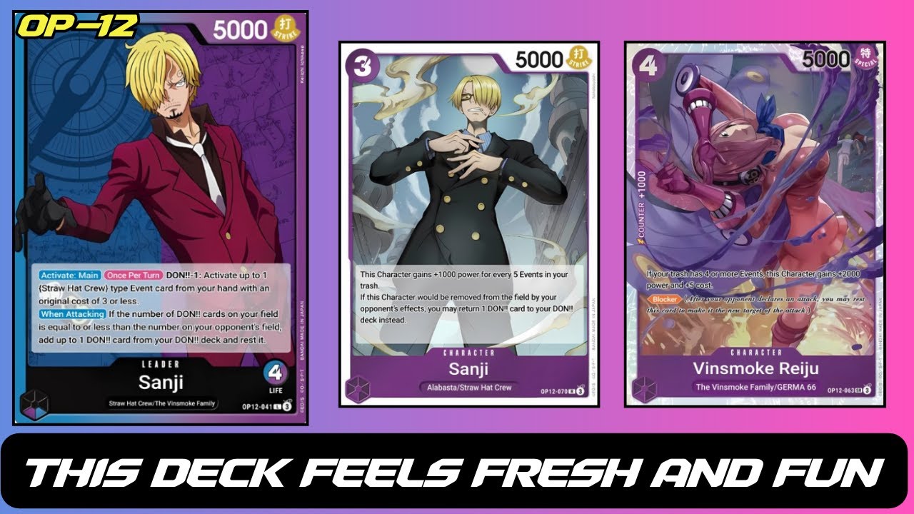 one piece tcg sanji deck OP09-105 Sanji (C) – TCG Corner