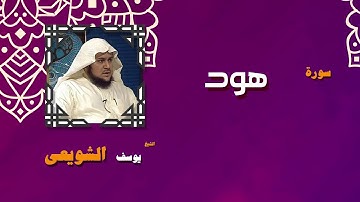 القران الكريم بصوت الشيخ يوسف الشويعى | سورة هود