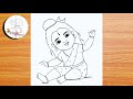 Bal Shiva Beautiful Drawing | Easy Drawing | Mahakal Drawing | Mahadev Pencil Drawing