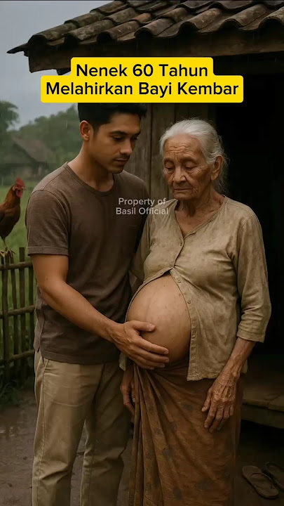 Viral Nenek 60 Tahun Melahirkan Bayi Kembar #shorts #kisahnyata #ai