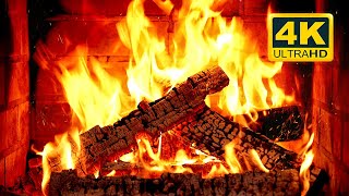 🔥 Fireplace 4K UHD! Fireplace with Crackling Fire Sounds. Fireplace Burning for Home