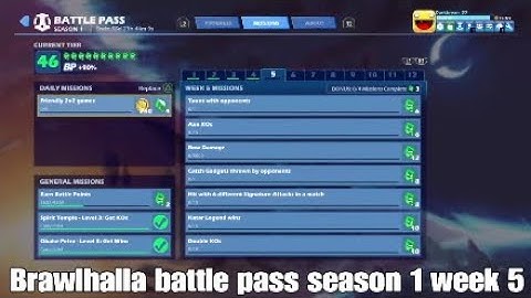 Brawlhalla battle pass season 1 week 5 guide
