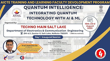 AICTE-ATAL FDP Inaugural Session Day-1| ECE | Techno Main Salt Lake.