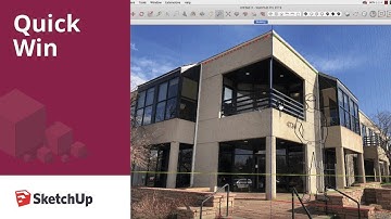 Scale your photo with the blue axis in SketchUp - Quick Win