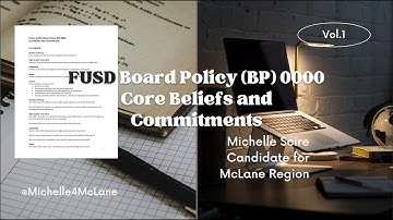 Fresno Unified School District (FUSD) Board Policy (BP) 0000- Core Beliefs and Commitments