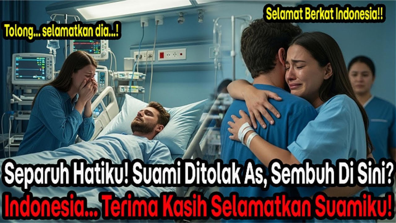 Ditolak Amerika, suami ini berjalan lagi di Indonesia! Medis Indonesia: 'Kami akan coba!'