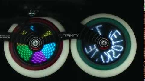 Ruedas Powerslide Graphix de luz LED para patines en linea.