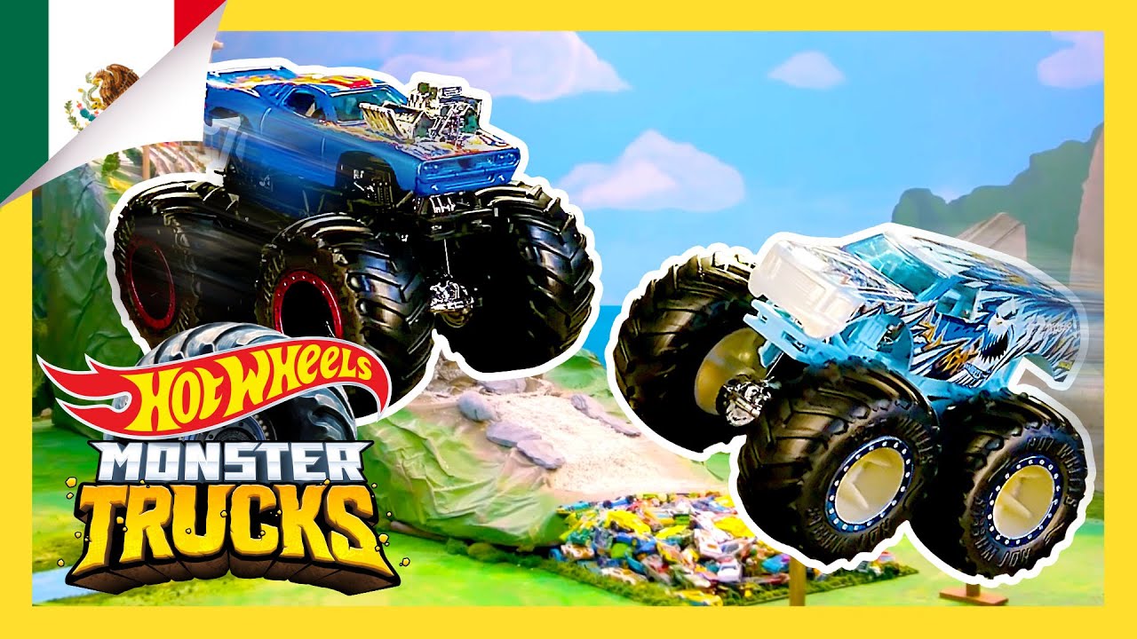 Видео монстр трак hot wheels. Роджер Доджер хот Вилс монстр трак. Игрушки монстр трак Роджер Доджер. Rodger Dodger монстр трак хот Вилс. Гонки монстр траков хот Вилс.