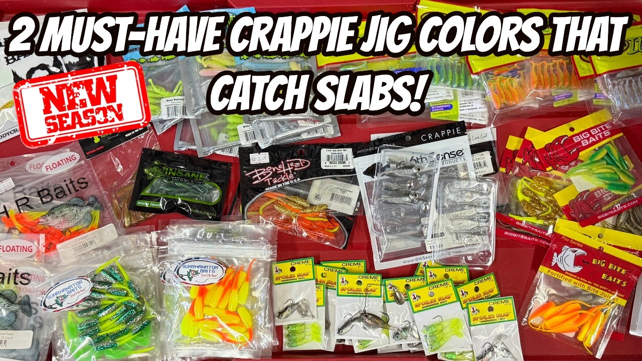 NEW- 2 MUST HAVE CRAPPIE JIG COLOURS THAT CATCH SLABS!