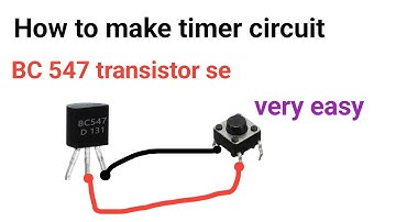 led timer circuit using bc 547transister | #timer #bc547