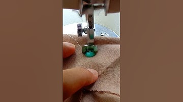 Learn to sew buttons using a sewing machine #sewing