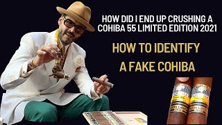 HOW TO IDENTIFY A FAKE COHIBA ,EDUCATE YOURSELF AND SMOKE REAL CUBAN CIGARS. COHIBA 55 at its best🐝