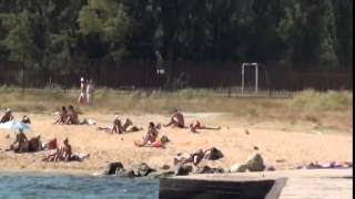 Дикий пляж Феодосии, отдых в Крыму  Wild beach Feodosia, recreation in Crimea  Kafatour(, 2014-05-16T19:35:44.000Z)