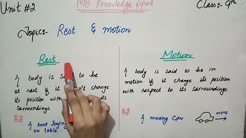 kinematics/ rest and motion class 9 physics/relationship of rest and motion/9 class physics/chp # 2