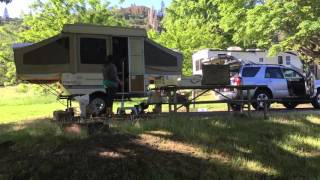 Pop Up camper pack up time lapse