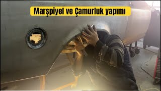 Opel Manta A  C20LET /// Marşpiyel ve Camurluk Davlumbazlarının yapımı