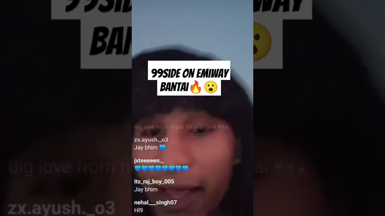 😮99side talking about Emiway bantai 🔥