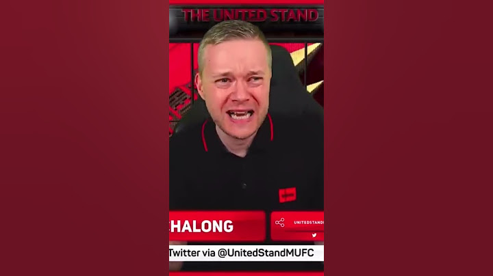 Mark goldbridge reacting to Brentford scoring their 4th against Man Utd