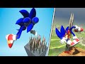 Sonic NPC Falling with Realistic Ragdoll Physic in Overgrowth Episode 2