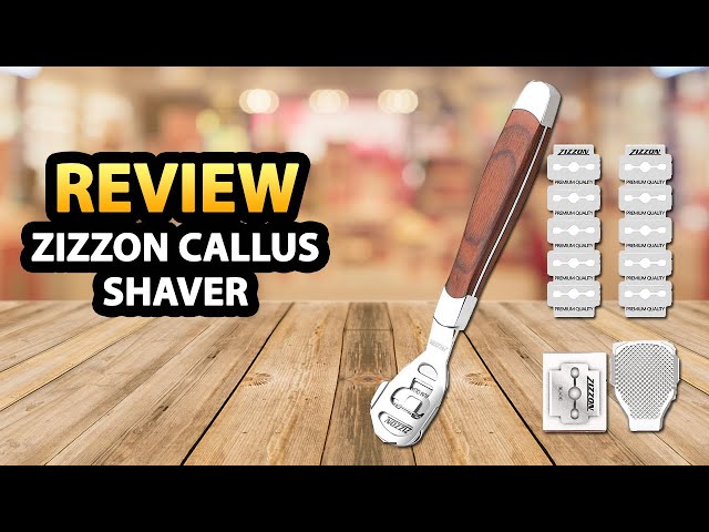 ZIZZON Foot Care Pedicure Callus Shaver Hard Skin Remover Wood