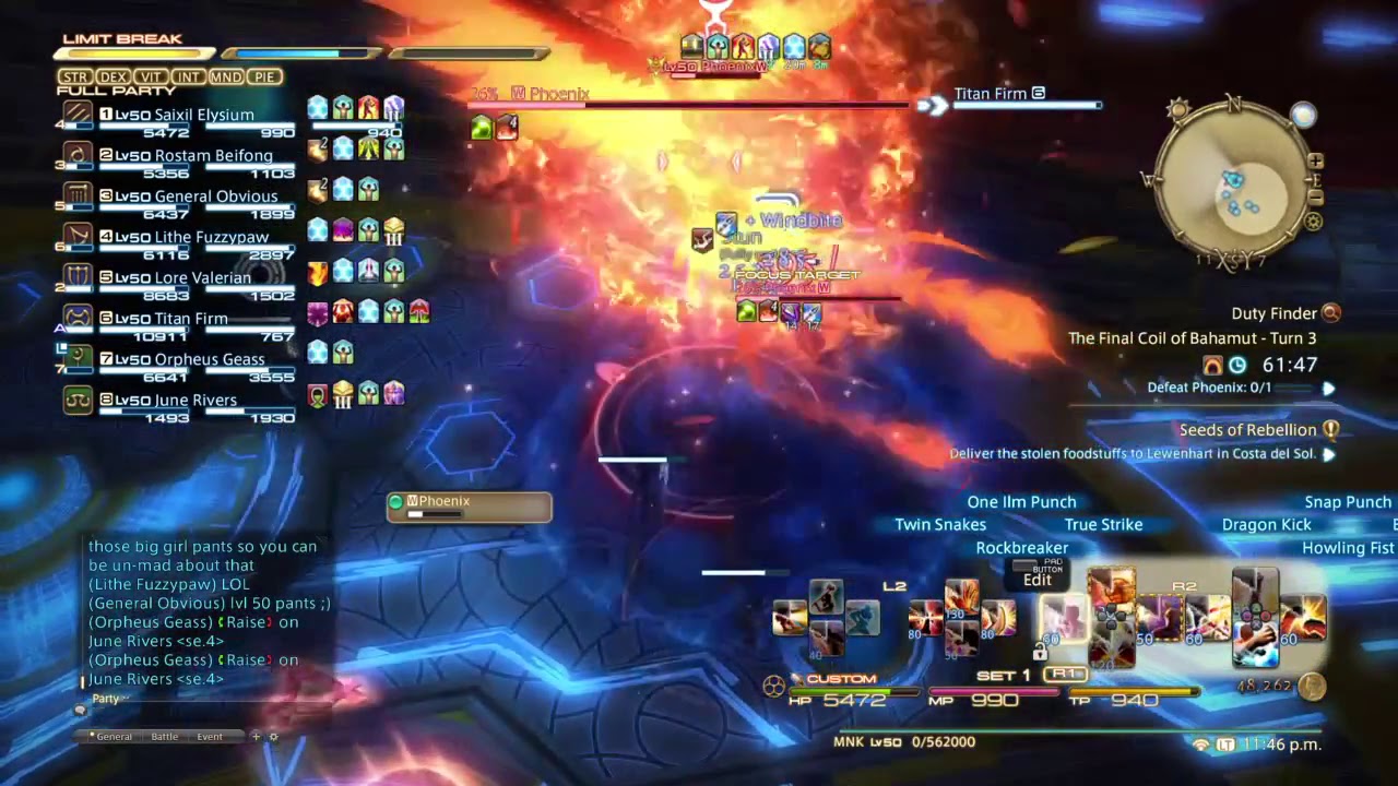 Final Coil of Bahamut Turn 3 Reclear Monk PoV YouTube