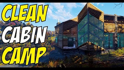 Clean Modern Log Cabin - Fallout 76 CAMP Tour