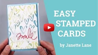 Easy Background Stamping Tutorial Using Tim Holtz Distress Oxides