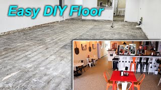 Amazing Restaurant Renovation DIY Epoxy Flooring
