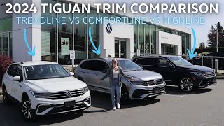 2024 VW Tiguan Trim Comparison: Highline VS Comfortline VS Trendline | Abbotsford Volkswagen